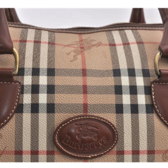 Auth Burberrys Nova Check 2Way Travel Boston Bag P - Picture 15 of 15